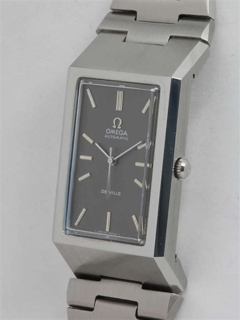 omega rectangular watch|omega constellation 1970.